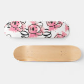 Cute Waterverf Dog Pattern Persoonlijk Skateboard (Horizontaal)