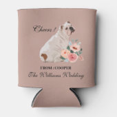 Cute Waterverf Dog Wedding Blikjeskoeler (Voorkant)