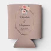 Cute Waterverf Dog Wedding Blikjeskoeler (Achterkant)