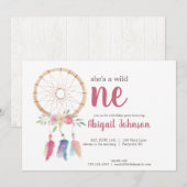 Cute Waterverf Drocatcher First Birthday Kaart (Voorkant / Achterkant)