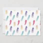 Cute Waterverf Drocatcher First Birthday Kaart (Achterkant)