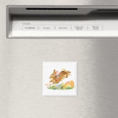 Cute waterverf easter rabbit magneet (Insitu (Vaatwasser))