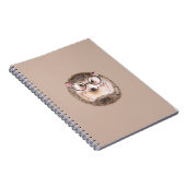 Cute waterverf Egel in glazen Notitieboek (Rechterzijde)