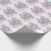 Cute waterverf Elephant Cadeaupapier (Hoek)