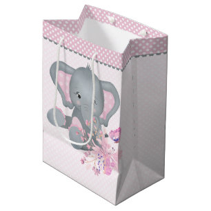 Cute waterverf Elephant Medium Cadeauzakje