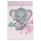 Cute waterverf Elephant Medium Cadeauzakje (Voorkant)