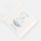 Cute Waterverf Elephant Oh Boy Baby shower Servet (Hoek)