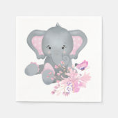 Cute waterverf Elephant Servet (Voorkant)