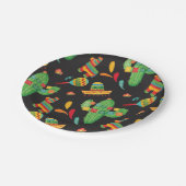 Cute Waterverf Fiesta Paper Borden Papieren Bordje (Gekanteld)