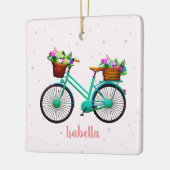 Cute Waterverf fiets Keramisch Ornament (Links)