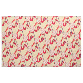 Cute waterverf flamingo funky modern stof (Fat Quarter)