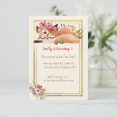 Cute waterverf fox baby kaart (Staand voorkant)