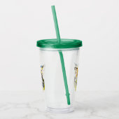 Cute Waterverf Fox die Afbeeldingen inneemt Acryl Drinkbeker (Links)