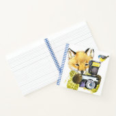 Cute Waterverf Fox die Afbeeldingen inneemt Notitieboek (Binnen)
