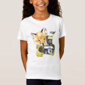 Cute Waterverf Fox die Afbeeldingen inneemt T-shirt (Voorkant)