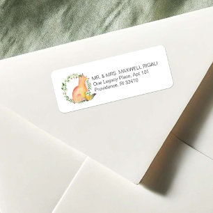 Cute Waterverf Fox Return Address Labels