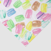 Cute Waterverf French Macaroon | Macaron Pattern Tissuepapier (Detail)