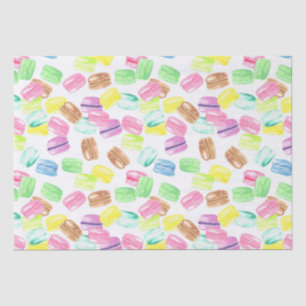 Cute Waterverf French Macaroon   Macaron Pattern Tissuepapier