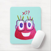 Cute Waterverf Geek Snoep Character Mathematicus Muismat (Met muis)