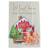 Cute Waterverf Gingerbrood Mensen in het zakje (Achterkant)