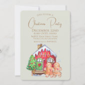 Cute Waterverf Gingerbrood Mensen in het zakje Kaart (Voorkant)