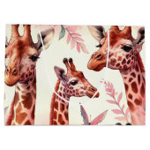 Cute Waterverf Giraffe Groot Cadeauzakje (Achterkant)