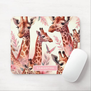 Cute Waterverf Giraffe Muismat