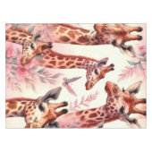 Cute Waterverf Giraffe Tafelkleed (Voorkant (Horizontaal))