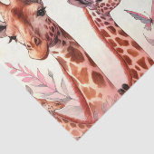 Cute Waterverf Giraffe Tissuepapier (Detail)