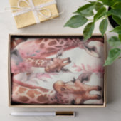 Cute Waterverf Giraffe Tissuepapier (Geschenk)