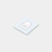 Cute Waterverf Girly Ghost Name Notes (Schuin)