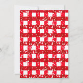 Cute Waterverf Gnomen Little Kerstparty IV Kaart (Achterkant)