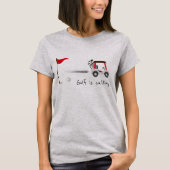 Cute Waterverf Golf Fun Golf roept citaat op T-shirt (Voorkant)