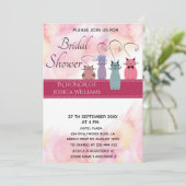 Cute waterverf grappig kleurrijke katten kaart (Staand voorkant)