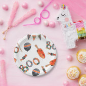 Cute Waterverf Halloween Party Papieren Bordje (Feest)