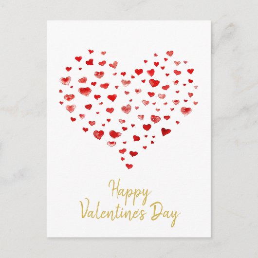 Cute Waterverf Hartelijk gefeliciteerd met Fijne V Feestdagenkaart (Voorkant)