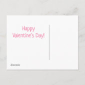 Cute Waterverf Harten Valentijnsdag Briefkaart (Achterkant)