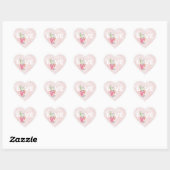 Cute Waterverf Heart Cactus Valentijnsdag Hart Sticker (Vel)