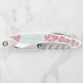 Cute Waterverf Heart Kurkentrekker (Voorkant)