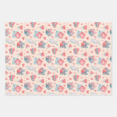 Cute Waterverf Heart Love Pattern Valentijnsdag Inpakpapier Vel (Voorkant)