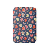 Cute Waterverf Hearts Badmat (Voorkant Verticaal)