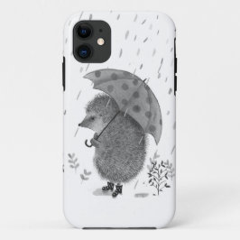 Cute Waterverf Hedegel Rainy Day Whimsical Case-Mate iPhone Case