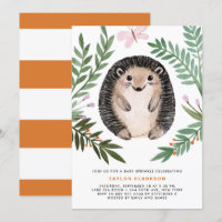 Cute Waterverf Hedgel Greenery Baby Sprinkle