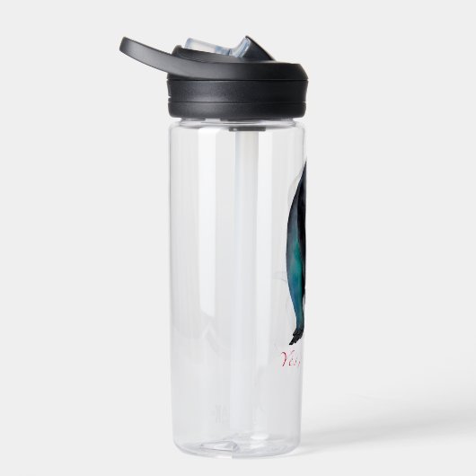 Cute waterverf keperor pinguins waterfles (Rechts)