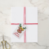 Cute Waterverf kerstcadeautjes Labels voor kerstca Cadeaulabel (Met Touw)