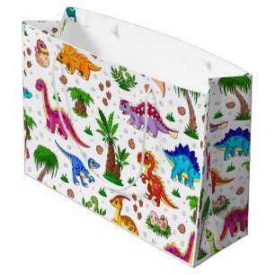 Cute Waterverf Kinderen Birthday Dinosaur Groot Cadeauzakje