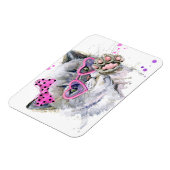 Cute Waterverf Kitten Magneet (Linkerzijde)