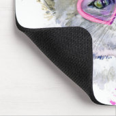 Cute Waterverf Kitten Muismat (Hoek)