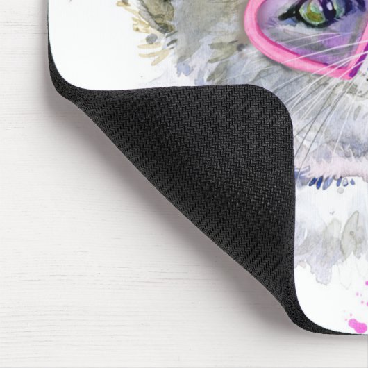 Cute Waterverf Kitten Muismat (Hoek)