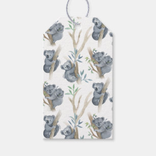 Cute Waterverf Koala Family  Cadeaulabel